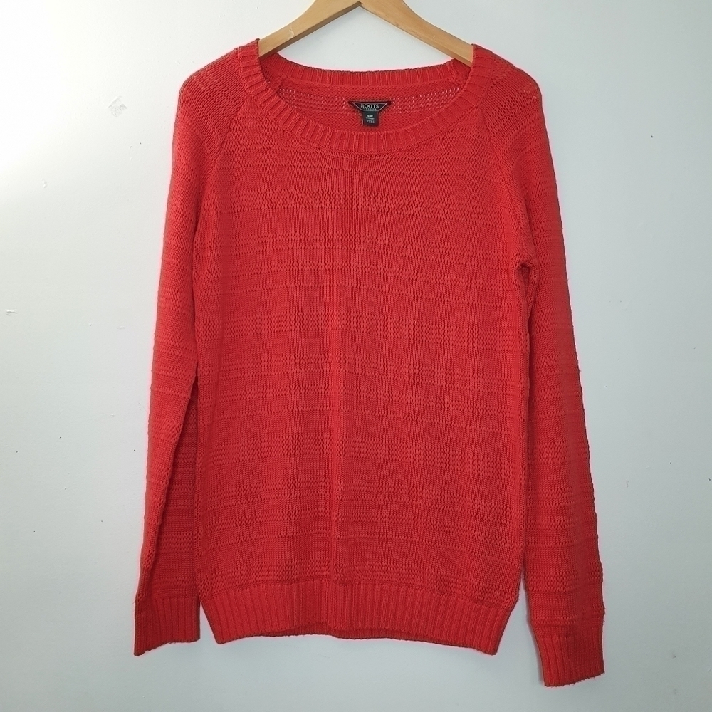 Roots Pull Over Knit Sweater Size S